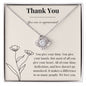 Thank You Love Knot Necklace (to a loved one)