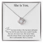 She Is You Love Knot Necklace 1
