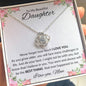 To My Beautiful Daughter Love Knot Necklace