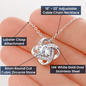 You Are Enough Personalized Love Knot Necklace
