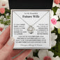 To My Beautiful Future Wife - My Last Everything - Love Knot Necklace