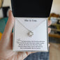 She Is You Love Knot Necklace 1