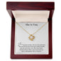 She Is You Love Knot Necklace 1