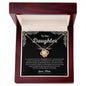 To My Daughter - I love you Love Knot Necklace