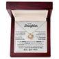 To My Daughter - You Are Braver - Love, Mom - Love Knot Necklace