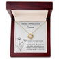 You're Appreciated Personalized Love Knot Necklace