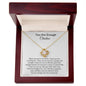 You Are Enough Personalized Love Knot Necklace