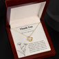 Thank You Love Knot Necklace (to a loved one)
