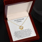 You Are Enough Personalized Love Knot Necklace