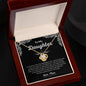 To My Daughter - I love you Love Knot Necklace