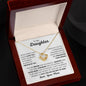 To My Daughter - You Are Braver - Love, Mom - Love Knot Necklace