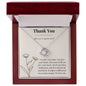 Thank You Love Knot Necklace (to a loved one)