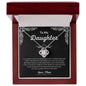To My Daughter - I love you Love Knot Necklace