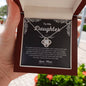 To My Daughter - I love you Love Knot Necklace