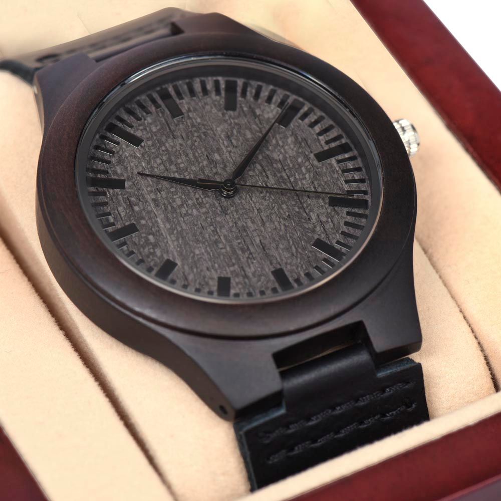 To My Love Wooden Watch