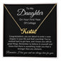 To My Daughter Freshman Year Personalized Name Necklace