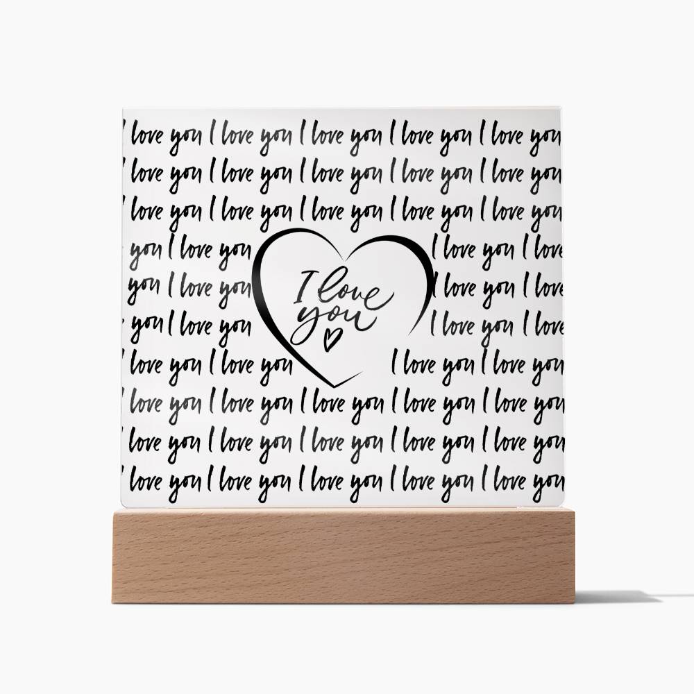 I Love You LED Room Décor and Night Light