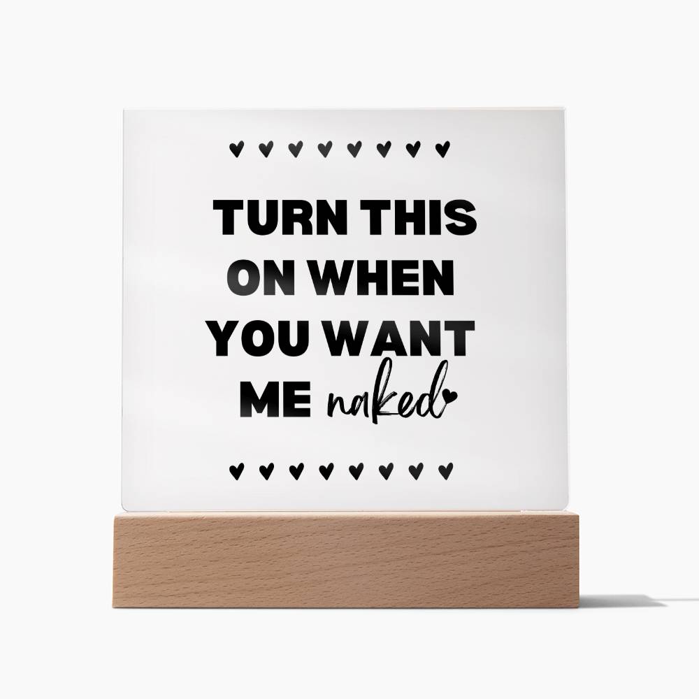 Turn This On Couples LED Room Décor and Night Light