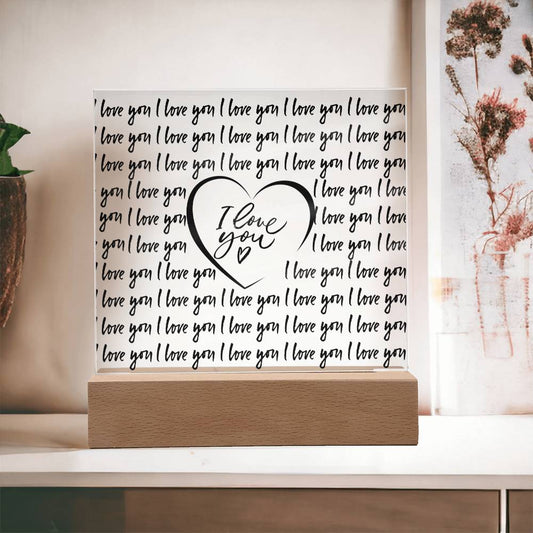 I Love You LED Room Décor and Night Light