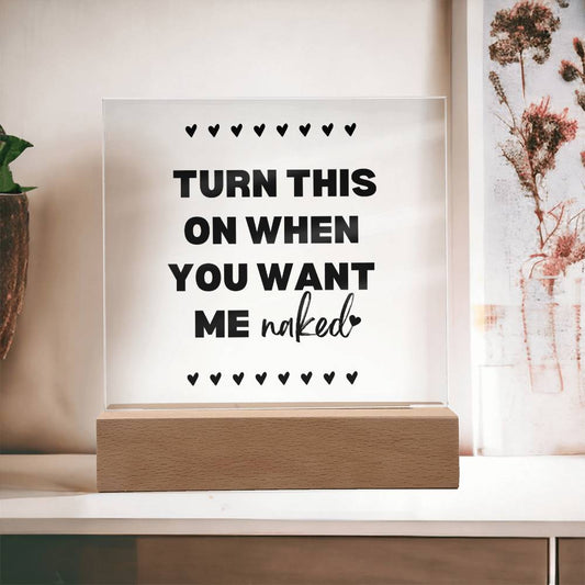 Turn This On Couples LED Room Décor and Night Light