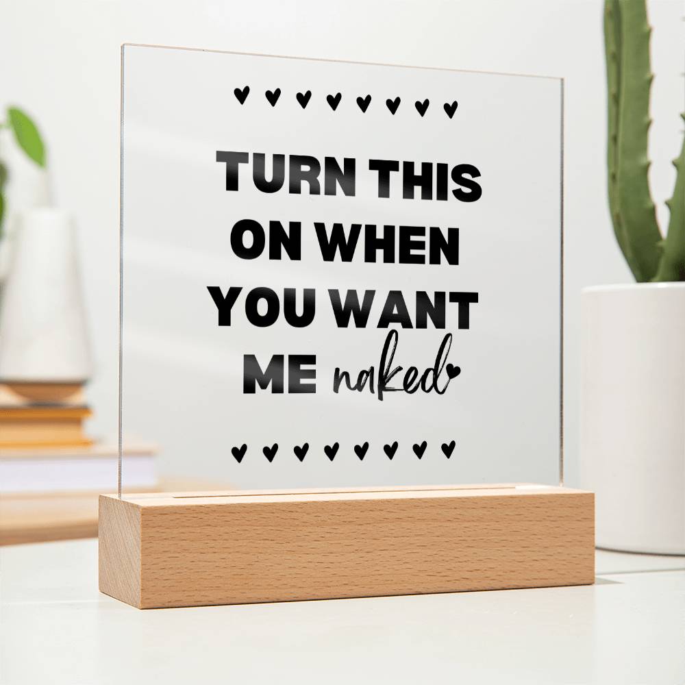 Turn This On Couples LED Room Décor and Night Light