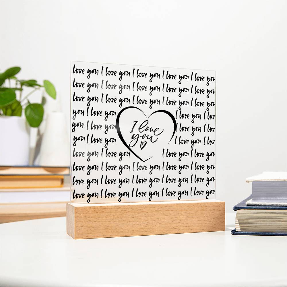 I Love You LED Room Décor and Night Light