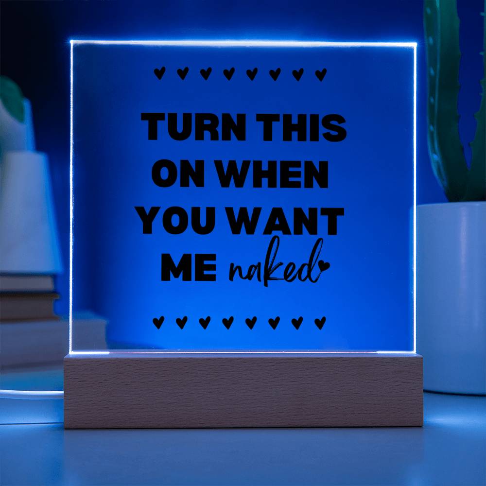 Turn This On Couples LED Room Décor and Night Light