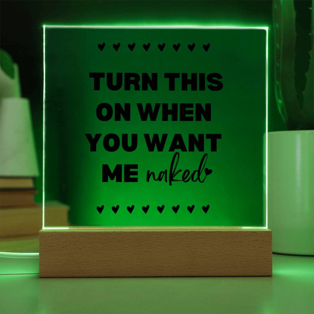 Turn This On Couples LED Room Décor and Night Light