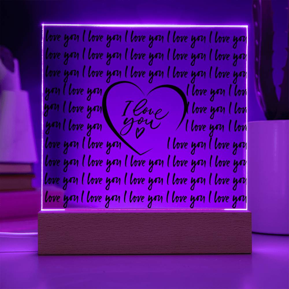 I Love You LED Room Décor and Night Light
