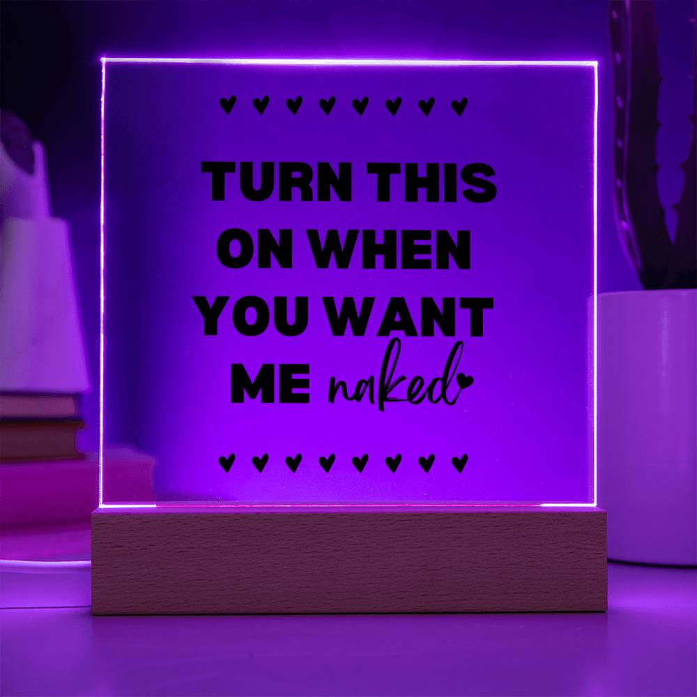 Turn This On Couples LED Room Décor and Night Light