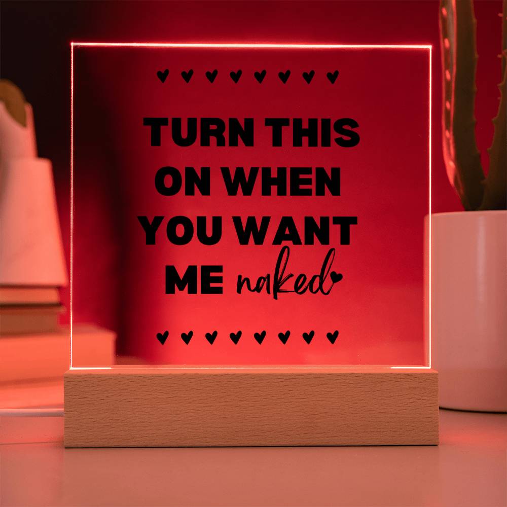 Turn This On Couples LED Room Décor and Night Light
