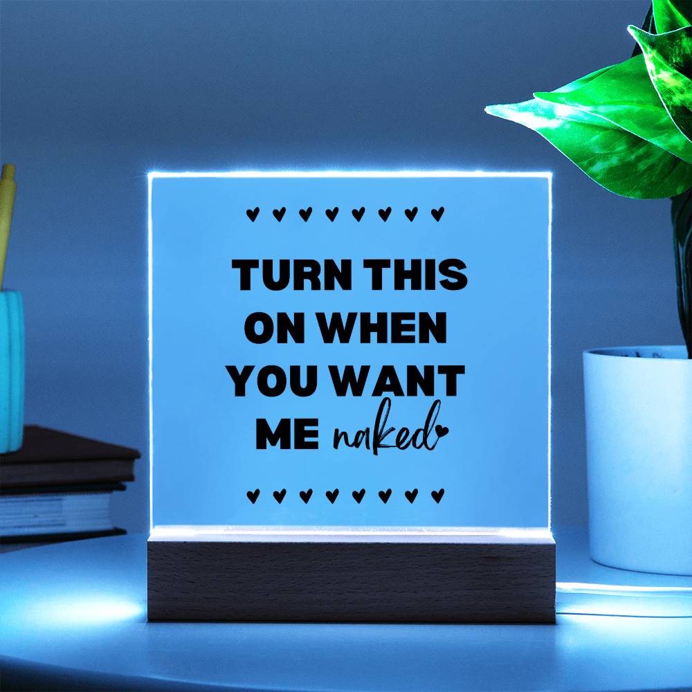 Turn This On Couples LED Room Décor and Night Light