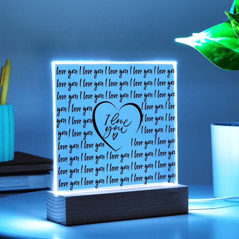 I Love You LED Room Décor and Night Light