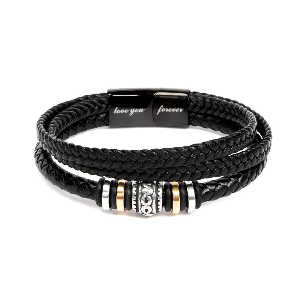 Black Father Black Leader Black King - Men's Bracelet