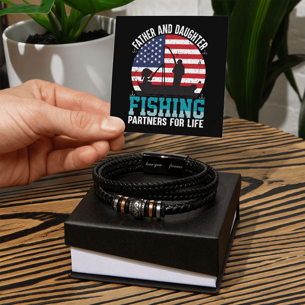 Father and Daughter | Fishing Partners For Life - Men's Bracelet
