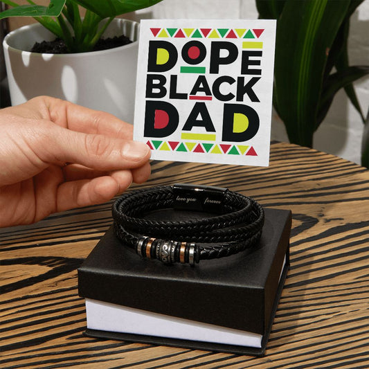 Dope Black Dad - Men's Bracelet