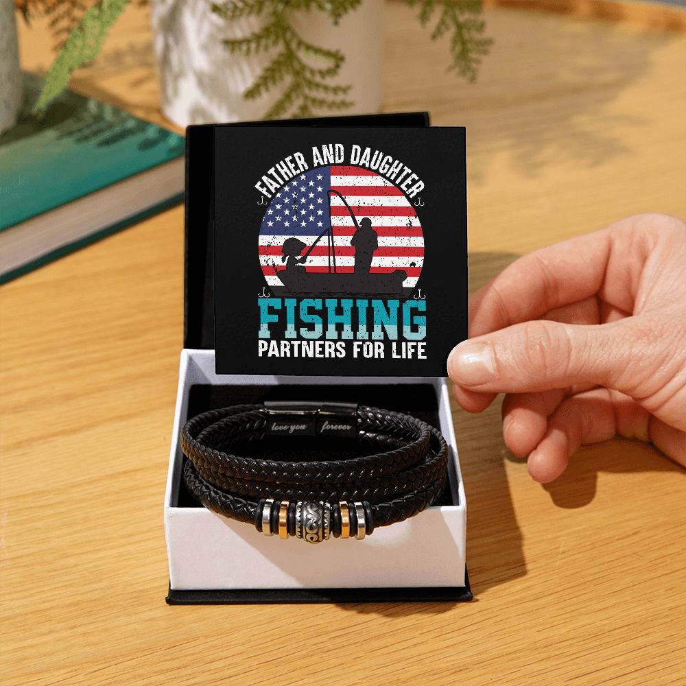Father and Daughter | Fishing Partners For Life - Men's Bracelet