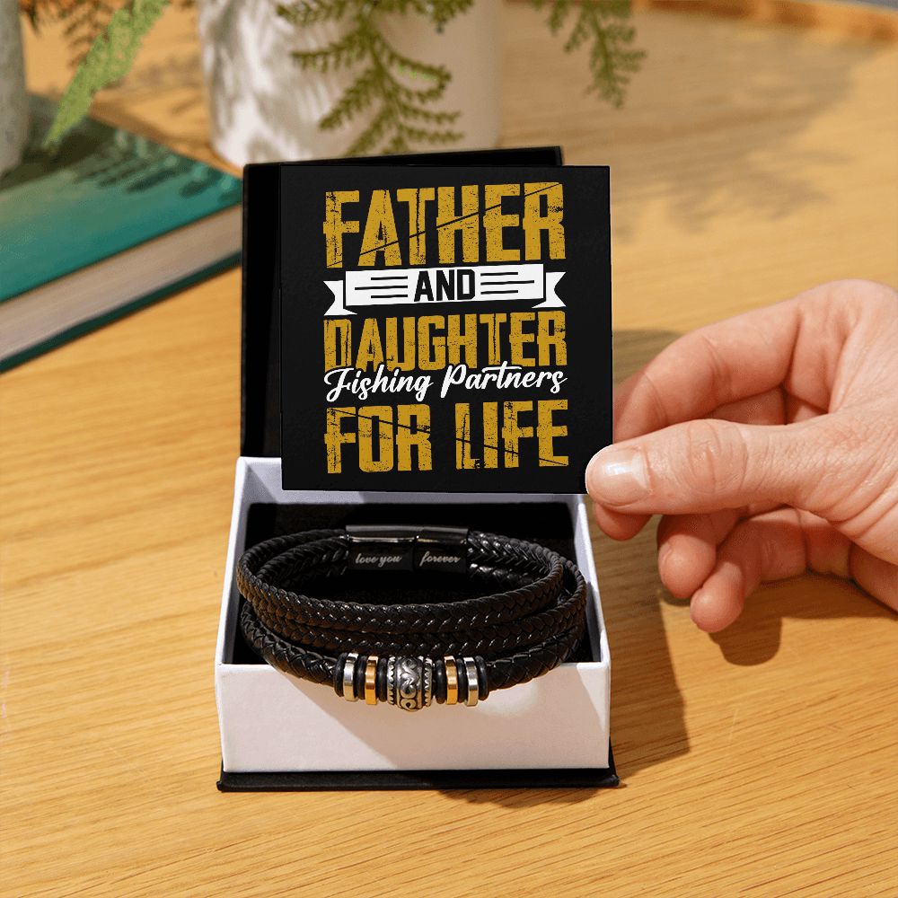 Father and Daughter | Fishing Partners For Life 2 - Men's Bracelet