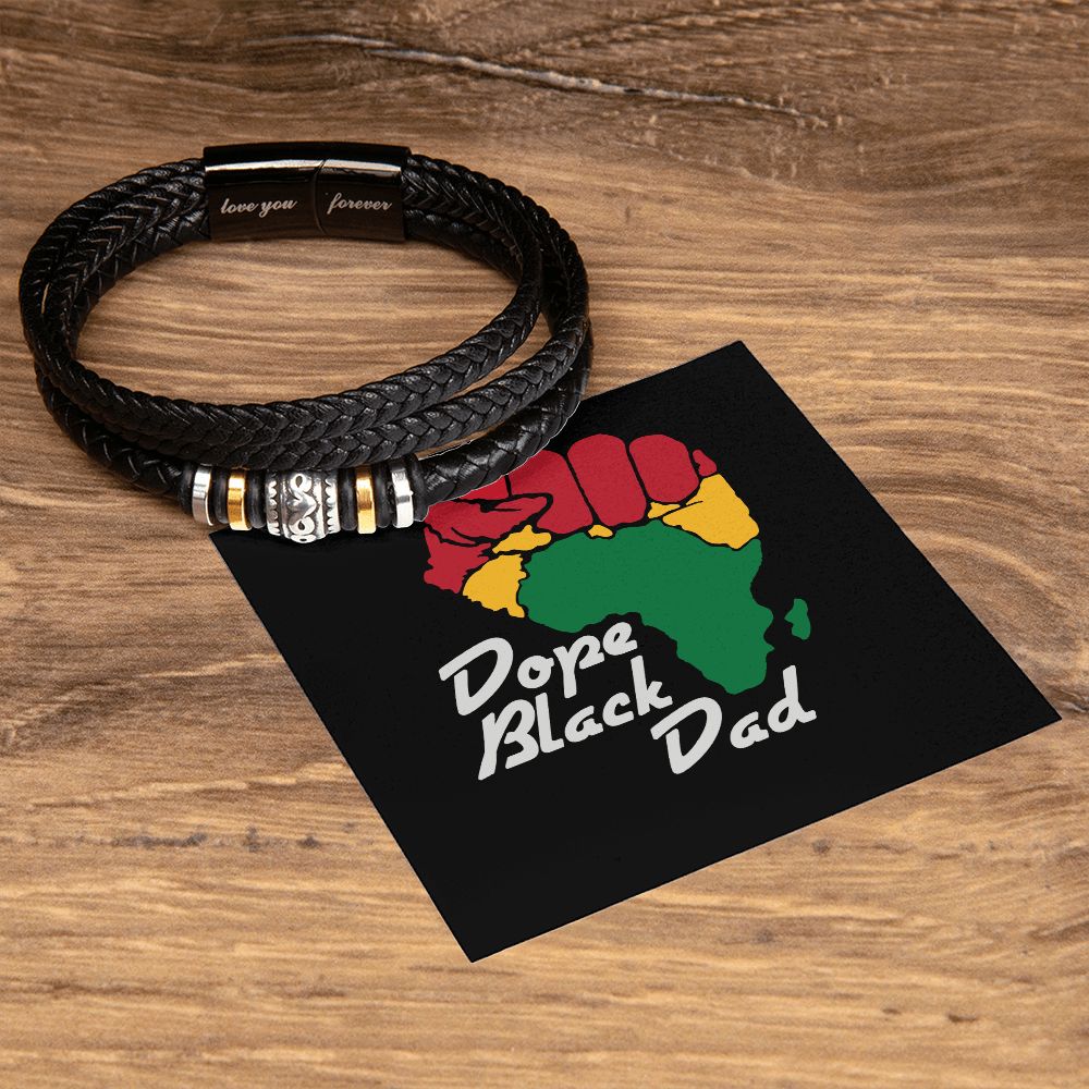 Dope Black Dad Black - Men's Bracelet