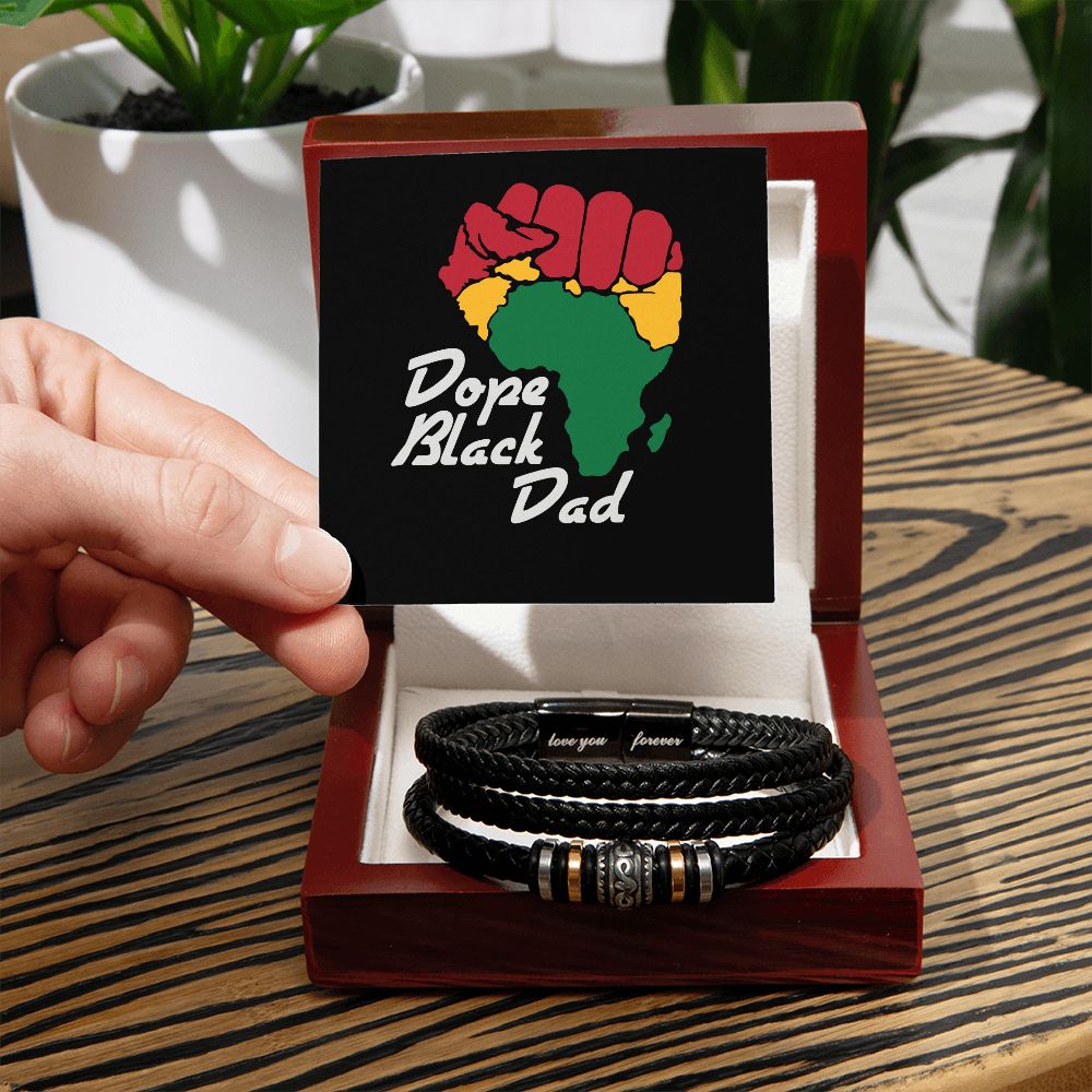 Dope Black Dad Black - Men's Bracelet