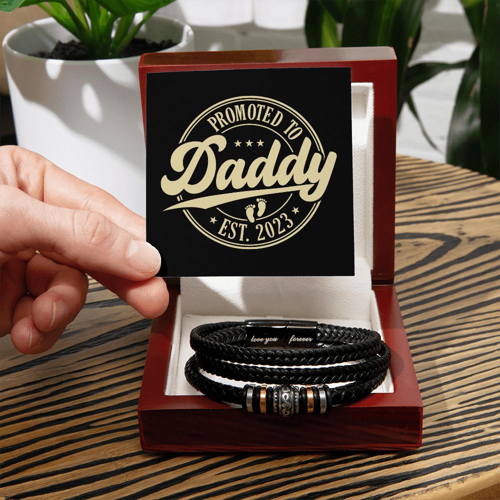 Promoted To Daddy 2023 - Men's Bracelet