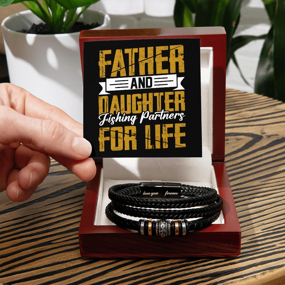 Father and Daughter | Fishing Partners For Life 2 - Men's Bracelet
