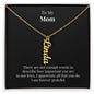 To My Mom Personalized Multi-Name Vertical Necklace