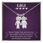 Gigi - Never Forget We Love You - Engraved Kids Charm Necklace