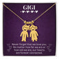 Gigi - Never Forget We Love You - Engraved Kids Charm Necklace