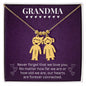 Grandma - Never Forget We Love You - Engraved Kids Charm Necklace