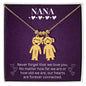 Nana - Never Forget We Love You - Engraved Kids Charm Necklace