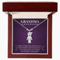 Grandma - Never Forget We Love You - Engraved Kids Charm Necklace