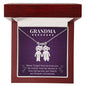 Grandma - Never Forget We Love You - Engraved Kids Charm Necklace