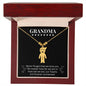 Grandma - Never Forget We Love You - Engraved Kids Charm Necklace Black